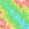 Mappa topografica Asmara, altitudine, rilievo