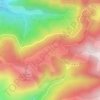 Mappa topografica Col du Chioula, altitudine, rilievo