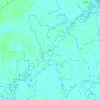 Mappa topografica Dale, altitudine, rilievo