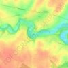 Mappa topografica Ribière, altitudine, rilievo
