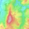 Mappa topografica Villars le Bas, altitudine, rilievo