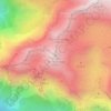 Mappa topografica Pico Mondarruego, altitudine, rilievo
