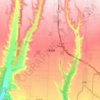 Mappa topografica 十里塬镇, altitudine, rilievo