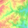 Mappa topografica Allens Mill, altitudine, rilievo