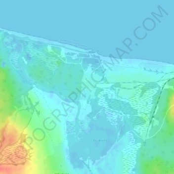 Mappa topografica Sopka, altitudine, rilievo
