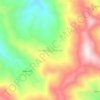 Mappa topografica Gualberto Villarroel, altitudine, rilievo