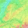 Mappa topografica Großer Heuberg, altitudine, rilievo