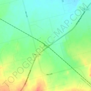 Mappa topografica View, altitudine, rilievo