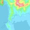 Mappa topografica Bulbulungan, altitudine, rilievo