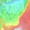 Mappa topografica Hell Bourg, altitudine, rilievo