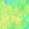 Mappa topografica Hillsborough Heights East, altitudine, rilievo