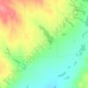 Mappa topografica West Bench Hutterite Colony, altitudine, rilievo
