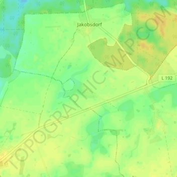 Mappa topografica Berthke, altitudine, rilievo