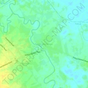 Mappa topografica Santo Domingo, altitudine, rilievo