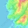 Mappa topografica A Vesada, altitudine, rilievo