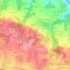 Mappa topografica Kervoal, altitudine, rilievo