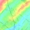 Mappa topografica Danboro, altitudine, rilievo