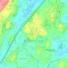 Mappa topografica Boxboro, altitudine, rilievo