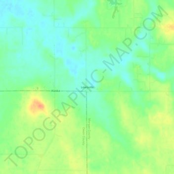 Mappa topografica Lewisville, altitudine, rilievo