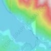 Mappa topografica Blue Canyon, altitudine, rilievo