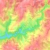 Mappa topografica Lacoussiere, altitudine, rilievo