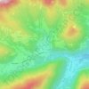 Mappa topografica Caviola, altitudine, rilievo