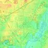 Mappa topografica Northcrest, altitudine, rilievo