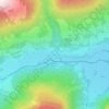 Mappa topografica Wald im Pinzgau, altitudine, rilievo