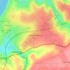 Mappa topografica Connor Downs, altitudine, rilievo