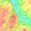 Mappa topografica La Vichère, altitudine, rilievo
