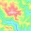 Mappa topografica Kangkoka Panoramic View, altitudine, rilievo