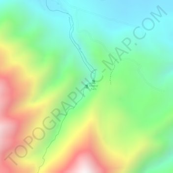 Mappa topografica Mother Falls, altitudine, rilievo