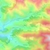 Mappa topografica bhutsi, altitudine, rilievo