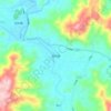 Mappa topografica 坂东镇, altitudine, rilievo