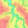 Mappa topografica Traou Goaziou, altitudine, rilievo