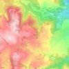 Mappa topografica Le Mas, altitudine, rilievo