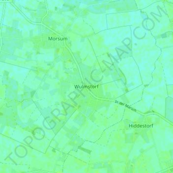 Mappa topografica Wulmstorf, altitudine, rilievo