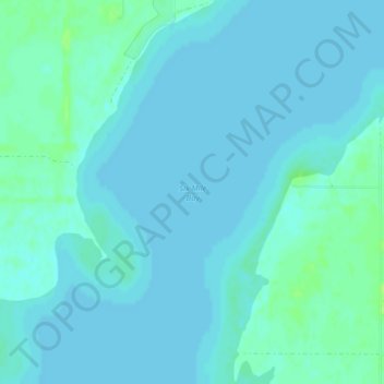 Mappa topografica Six Mile Bay, altitudine, rilievo