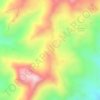Mappa topografica Cuatro Esquinas, altitudine, rilievo