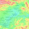 Mappa topografica Santa Teresa del Tuy, altitudine, rilievo