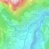 Mappa topografica Fontfourane, altitudine, rilievo