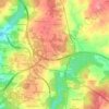 Mappa topografica Corvelle, altitudine, rilievo