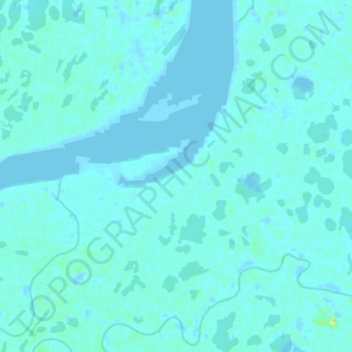 Mappa topografica Aguikchuk, altitudine, rilievo