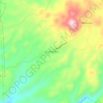 Mappa topografica La Candelaria, altitudine, rilievo