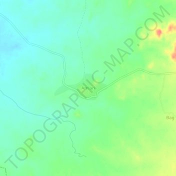 Mappa topografica Amlari, altitudine, rilievo