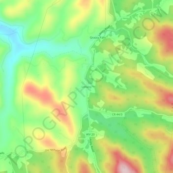 Mappa topografica Leivasy, altitudine, rilievo