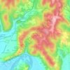 Mappa topografica La Servantie, altitudine, rilievo