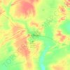 Mappa topografica Kiffa كيفة, altitudine, rilievo