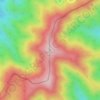Mappa topografica Reddish Knob, altitudine, rilievo