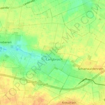 Mappa topografica Harzelt, altitudine, rilievo